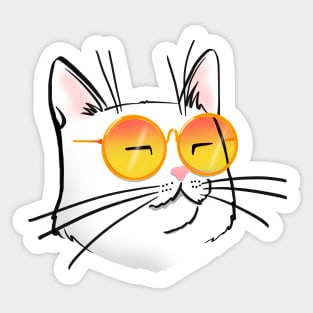 Cool Cat insta Cat Sticker